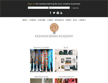 Tablet Screenshot of fashionbrainacademy.com
